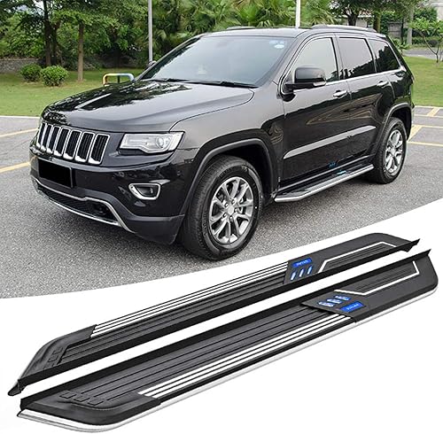 Snailfly Estribos laterales aptos para Jeep Grand Cherokee 2011-2021 Classic Aluminum Pedales