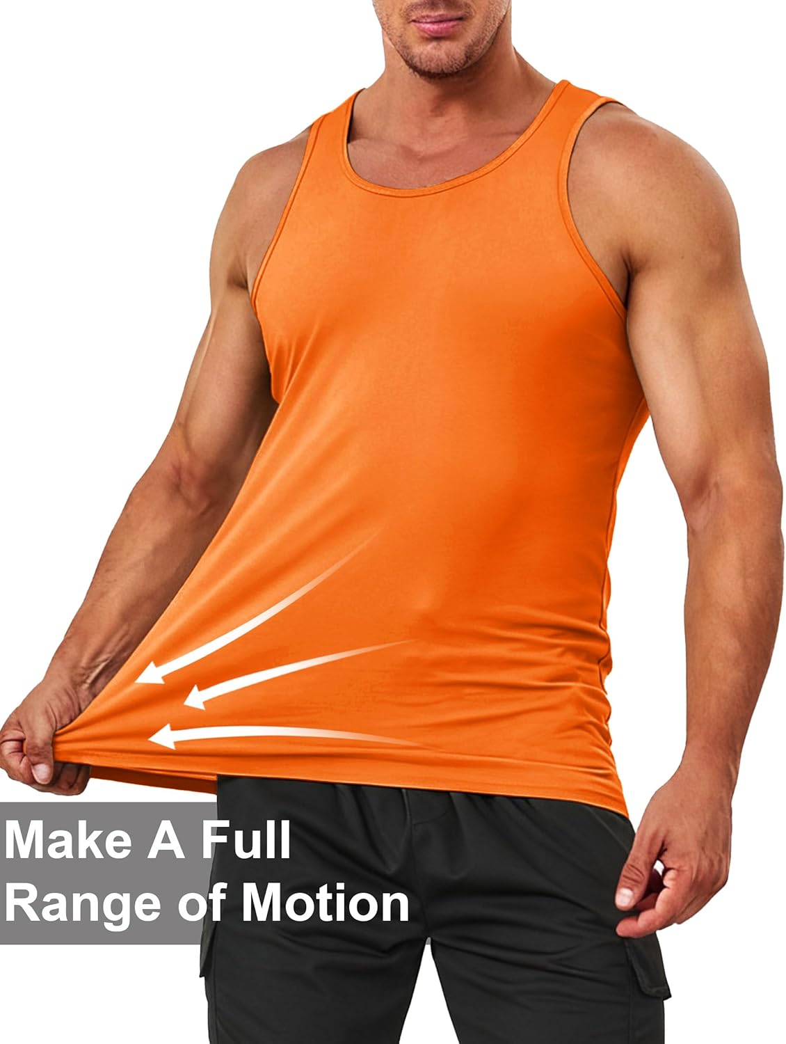 Men's Workout Tank Top Athletic Cotton Sleeveless Shirts - Image 3