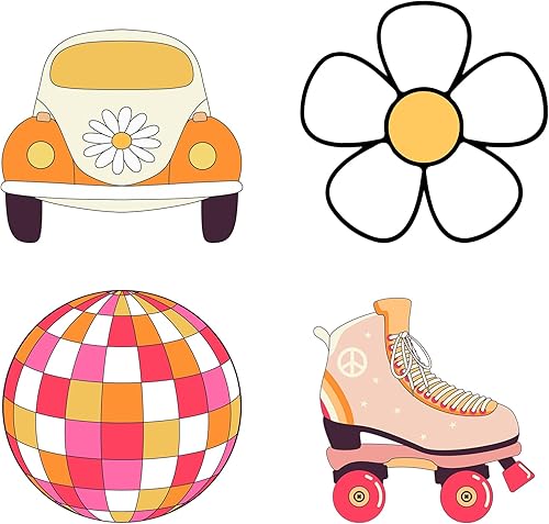 Miniatura 15 de Honoson 4 piezas grandes de cartón de bailarina de 24 x 32 pulgadas, carteles de fiesta de bailarina rosa, decoración para baby shower, boda,