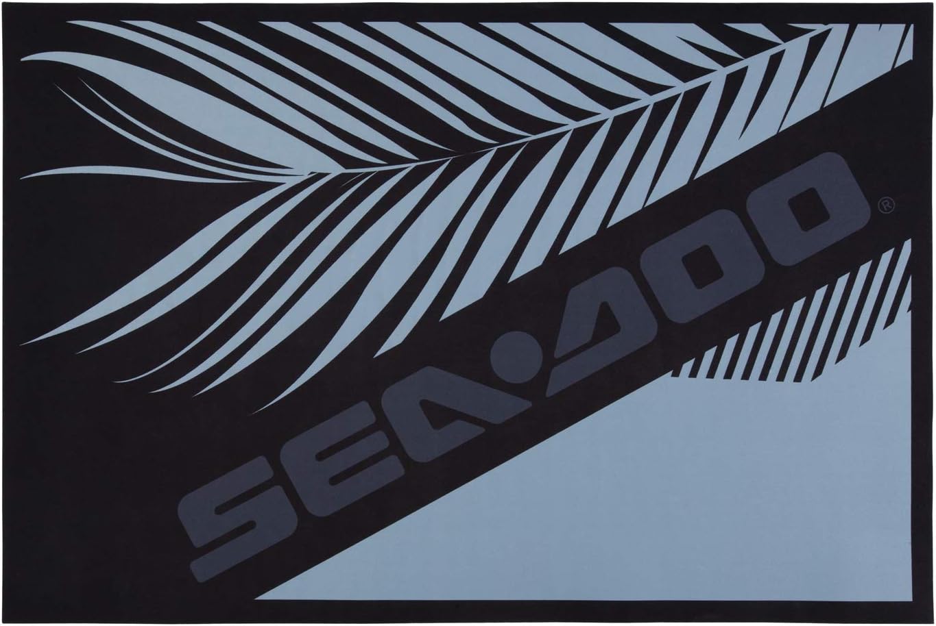 Sea-Doo Door Mat Rug, 23" x 36", Black