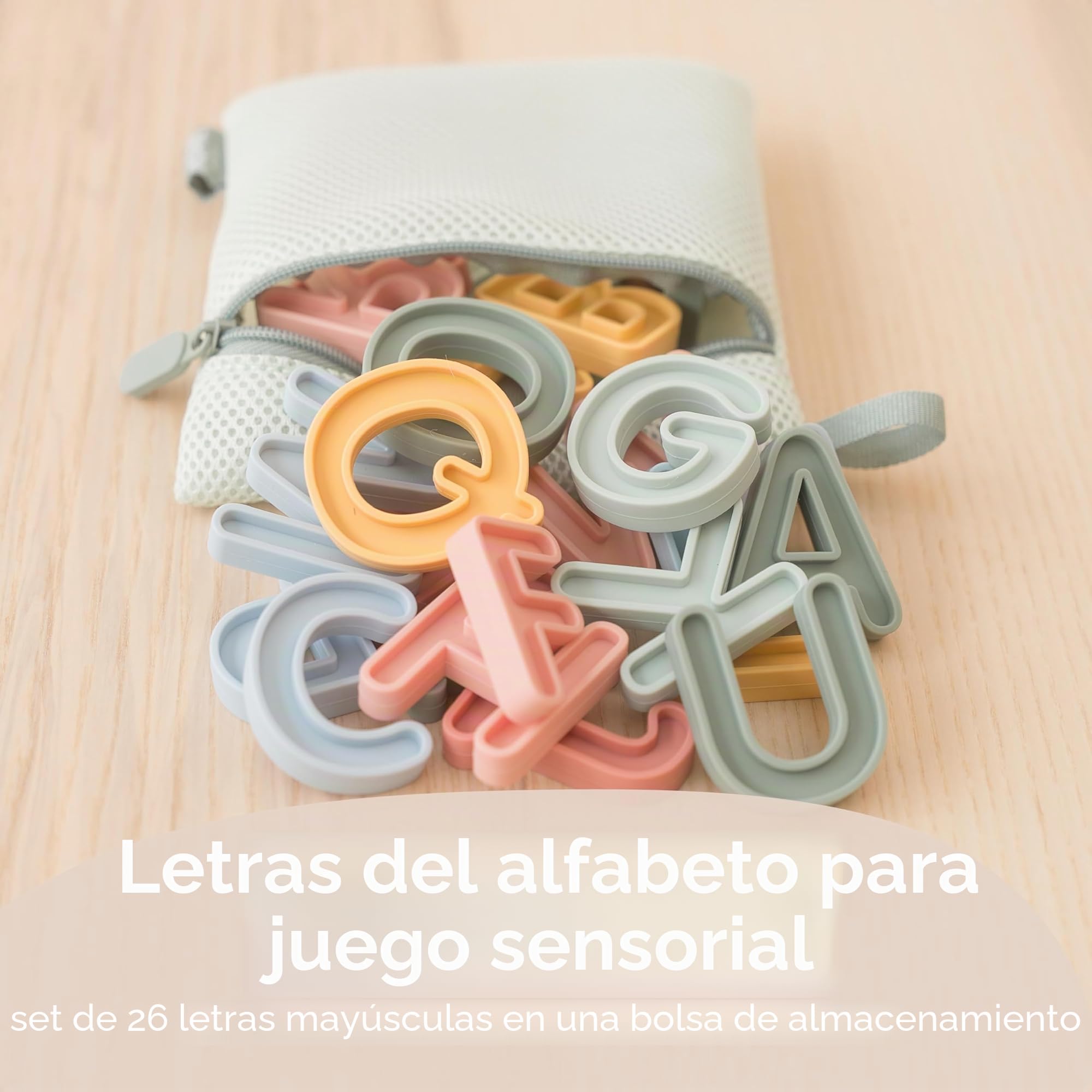 Inspire My Play Letras del alfabeto para niños Inspire My Play - Juegos ABC para niños a partir de 3 años - Letras para juegos sensoriales y desordenados
