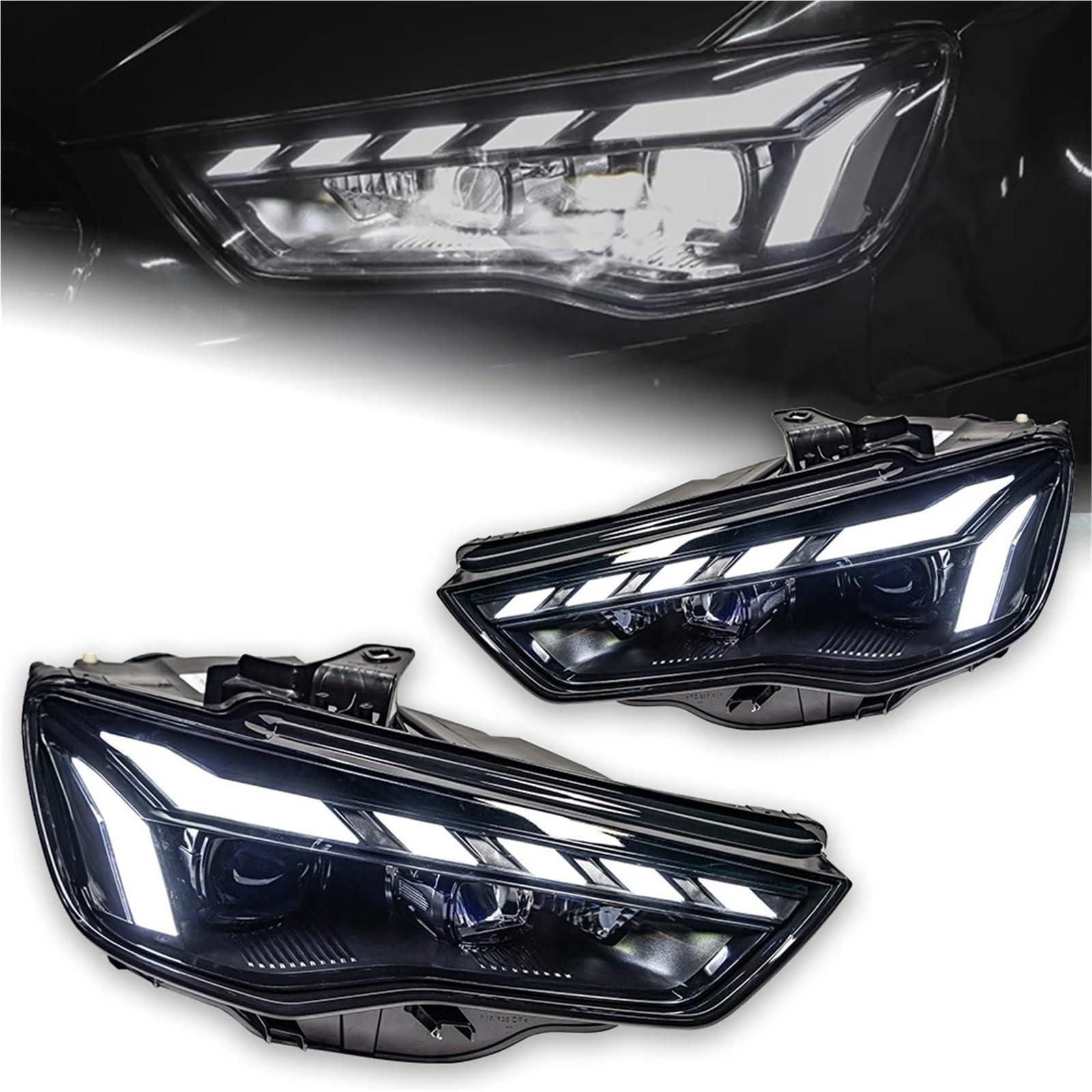 Per A3 8V 2013-2016 Fari Anteriori Per Auto A LED Proiettore DRL Accessori Per Auto Proiettore Faro Fanale Anteriore(For Xenon)