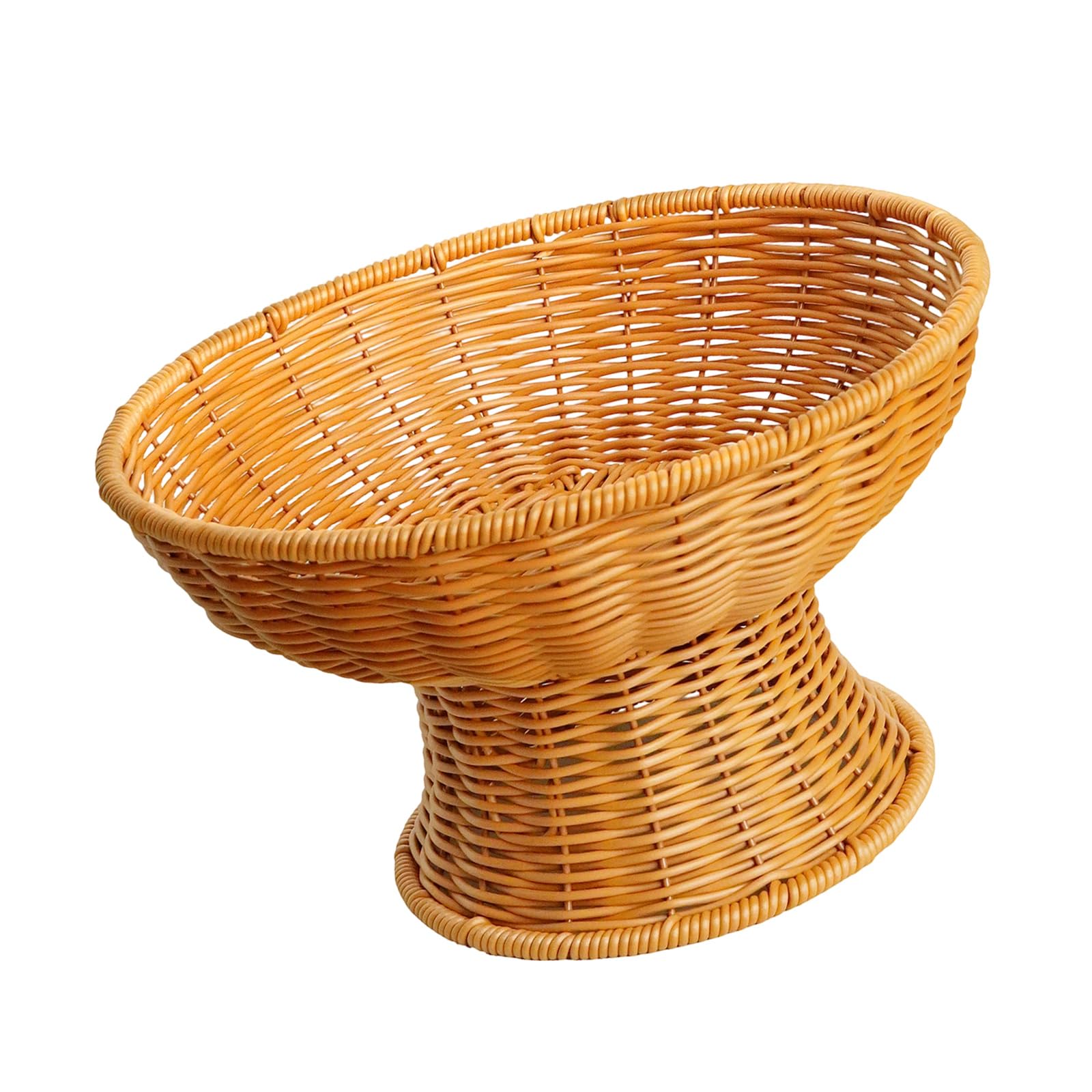 BOYANDM Sturdy Imitation Rattan Container Multipurpose Use in Kitchen Bathroom Offices Waterproof Fruit Container Multipurpose Storage Bin