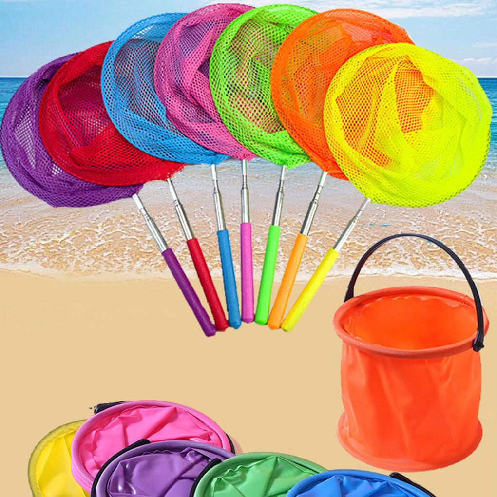butterfly net fishing Telescopic Net, Folding for Catching Insects Bugs, Stainless Steel Handle Extends from 15 Inches to 59 Inches : Sports & Outdoors Help children exercise their hand Hi.FANCY Telescopic Butterfly Net 