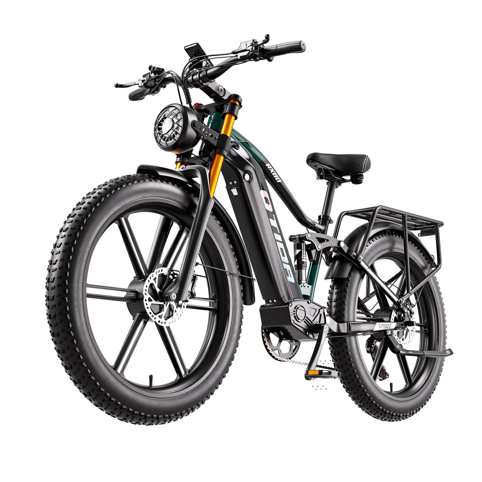 Peak 3000W Dual Motors Electric Bike for Adults 32MPH with 48V 20Ah Battery, 26" x 4" Fat Tire Full Suspension Ebike with Hycraulic Dual Brakes, Mountain E-Bike Spoked/Mag Wheel