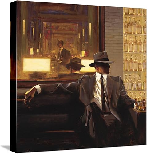 ART.COM Stretched Canvas Print Amber Glow 1 by Brent Lynch, 16" x 16"