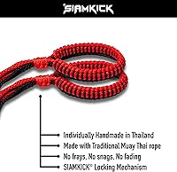 Vista 4 de Muay Thai Prajiad - Brazalete tradicional hecho a mano Muay Thai, auténtico boxeo y kickboxing tailandés Wai Kru (juego de 2)