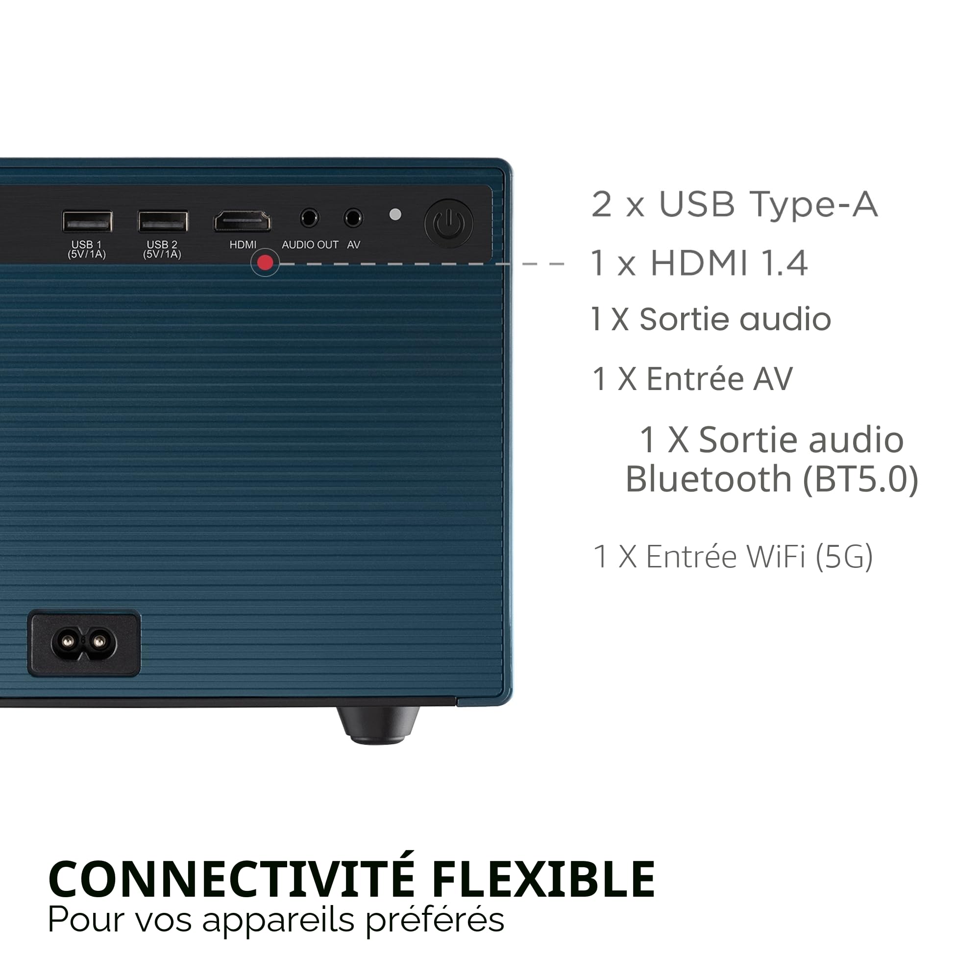 ViewSonic LX60HD LED Video Projecteur pour Home Cinéma, 1080p FHD, Intelligent Projecteur avec Google TV