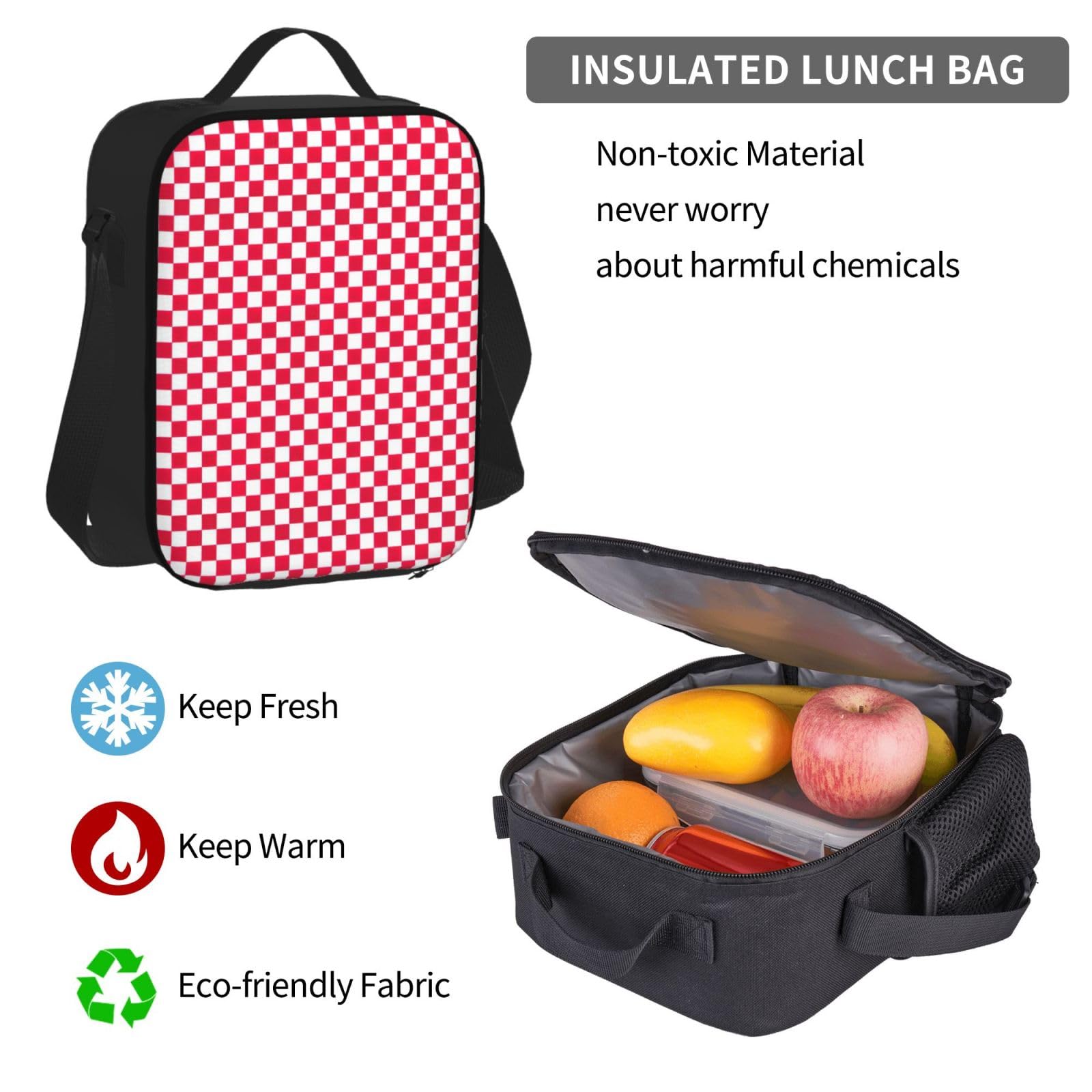 Zaino, borsa portapranzo, astuccio, set da 3 pezzi, per lavoro e