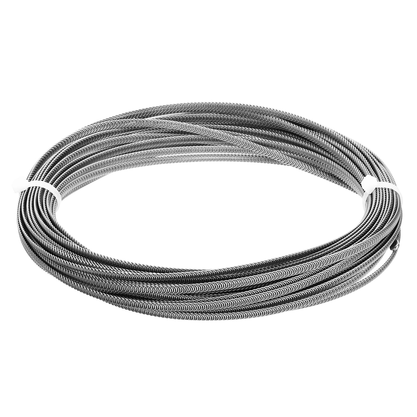 PATIKIL 50 Punte Per Stecche A Spirale 8mm In Acciaio Zincato – Coperture Per Corsetti E Abiti Da Sposa, Tono Argento, Antiruggine