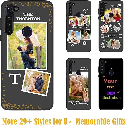 Vista 104 de Funda personalizada para Motorola Moto G Stylus 2021 con nombre de foto, texto y foto, GStylus personalizado -21 funda suave y fina (negro) de 6.8