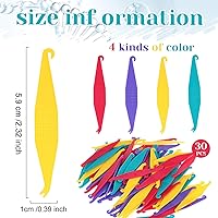 Vista 2 de 30 unidades de bandas elásticas dentales multicolor para aparatos ortopédicos desechables de plástico ortodóncico
