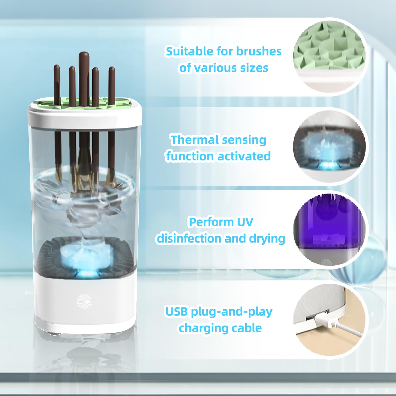 Electric Makeup Brush Cleaner Machine - Image 4