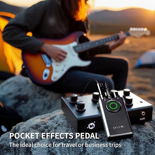 Miniatura 39 de MOOER Prime P1 - Amplificador de auriculares con procesador multiefectos, pedales de bajo con 126 efectos, afinador, amplificador, metrónomo