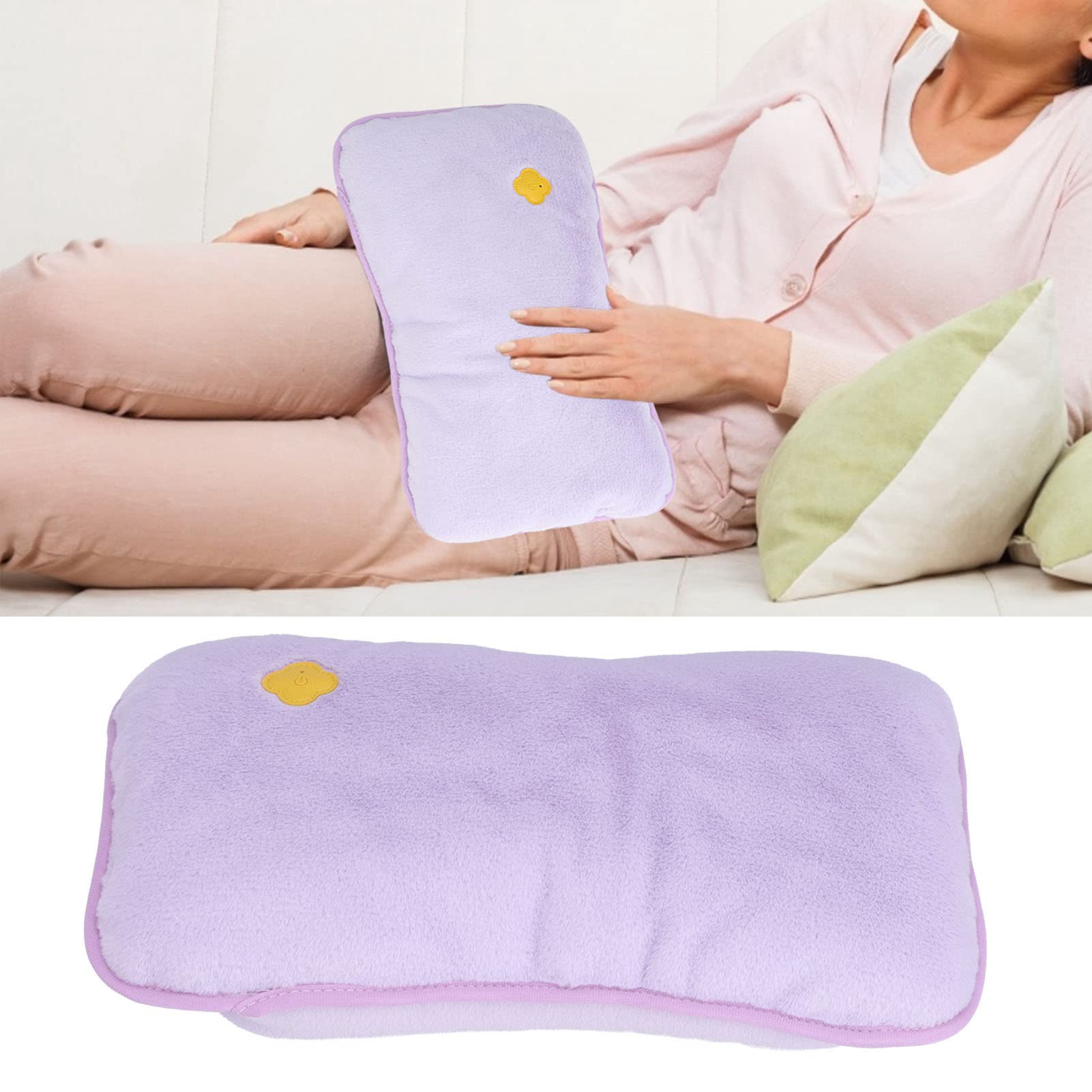 Chauffe-main, chauffe-mains Chauffage au graphène avec banque d'alimentation pour la maison pour les chambres de bureau (Violet)