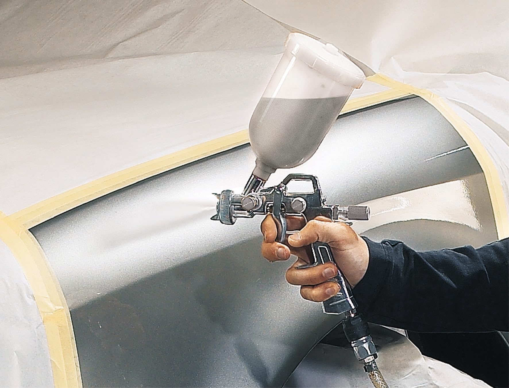 Einhell Original Pistola pulverizadora de Pintura para compresor | presión de trabajo de máx. 3,5 bar | vaso de 600 ml | regulador aire | regulador pintura | regulador de chorro puntual/amplio