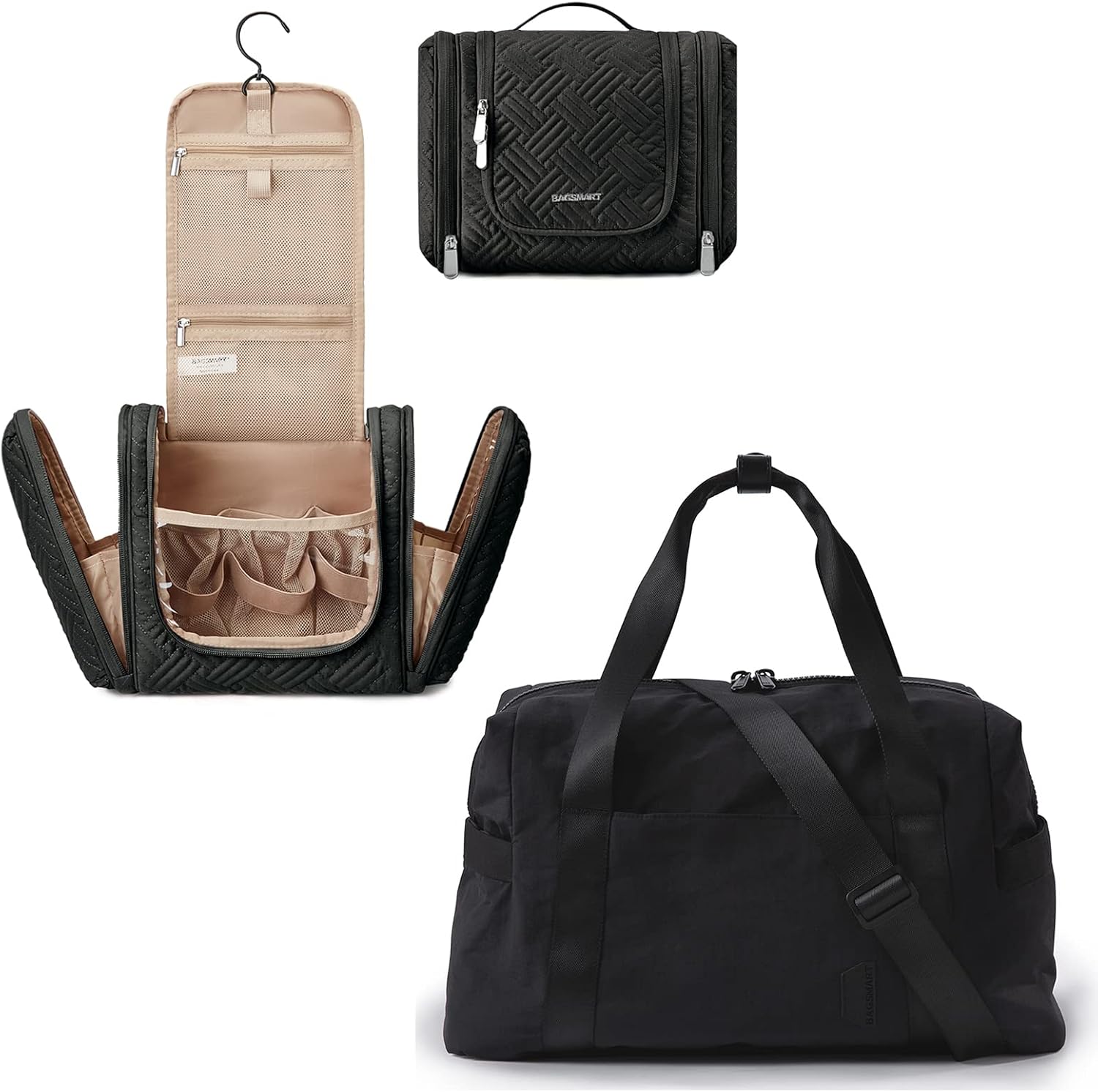 BAGSMARTTravel Duffle Bags with Toiletry Bag