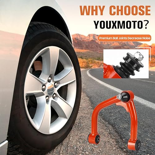 Miniatura 2 de Brazos de control superiores delanteros de suspensión de elevación de 2-4 pulgadas con rótula para Toyota Tundra 2007-2023, para Sequoia 2008-2023