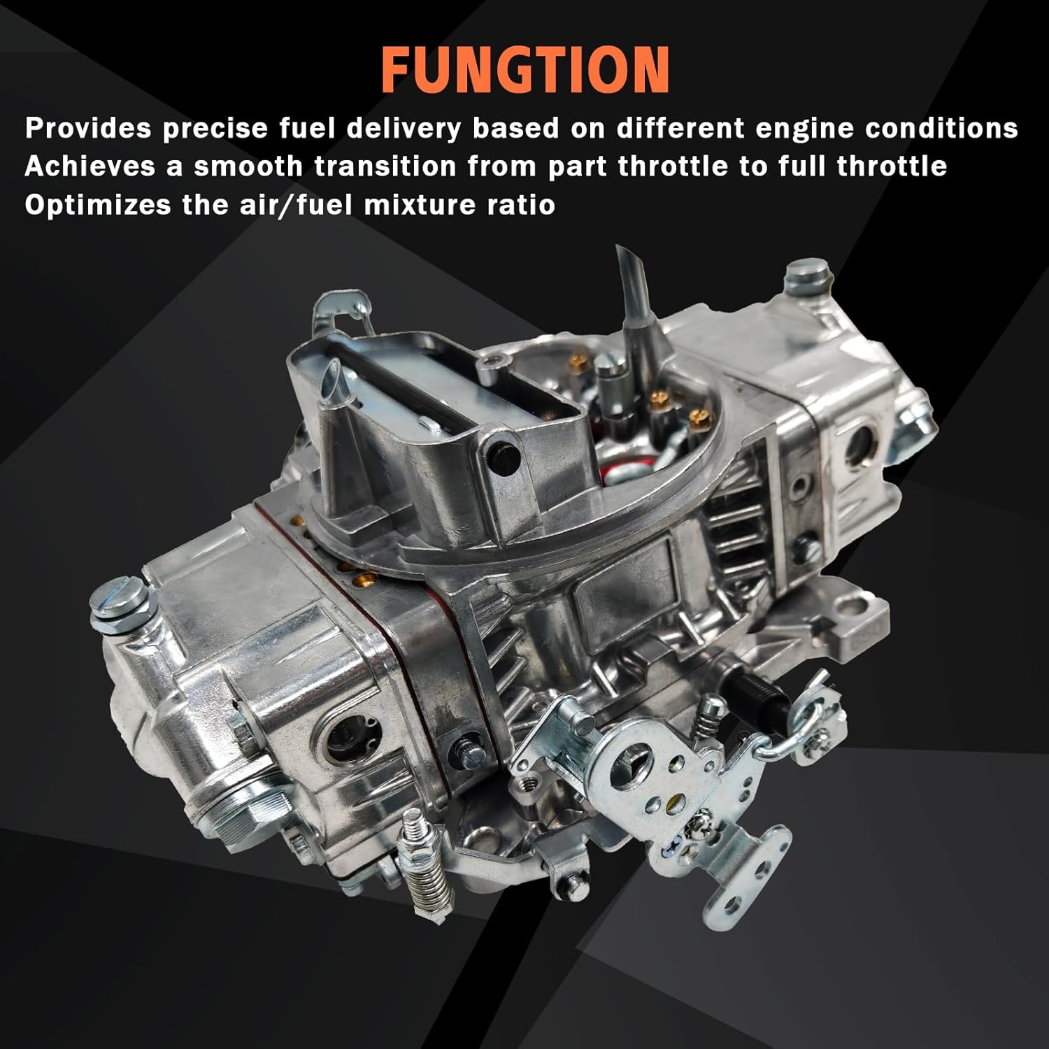 Carburetor 650 CFM 4150 Model 4 Barrel Double-Pumper Compatible with Holley Quick Fuel Brawler Diecast Carburetors with Mechanical Secondaries Electric Choke, Square Bore Flange Replace#BR-67255