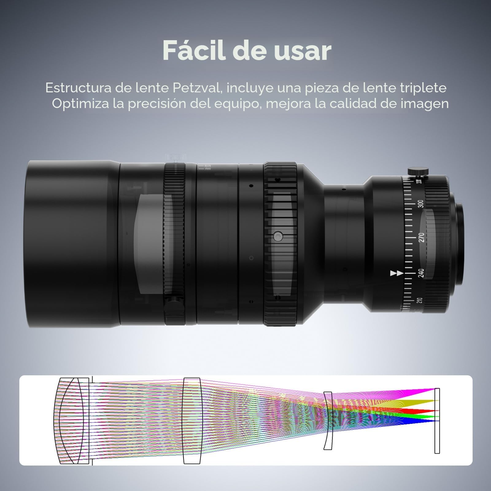 Svbony SV555 APO Telescopio Astrofotográfico de 54mm, Objetivo para Cámara Astronómica de Fotograma Completo f/4,5, Apertura Ajustable, para Astrofotografía de Cielo Profundo con Kit de Montura EAF