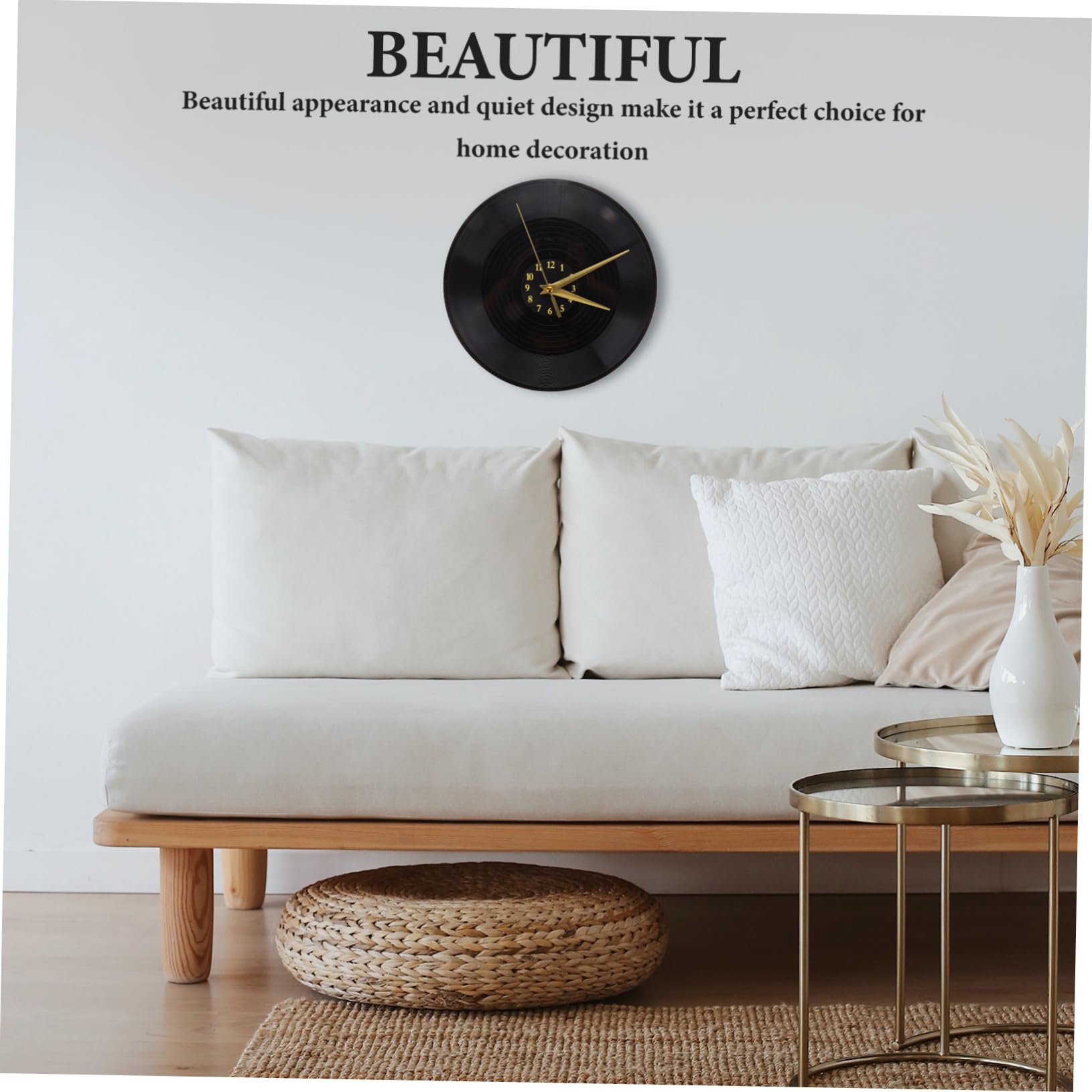 VALICLUD Orologio da Muro in Vinile Dischi Musicali Decorazione Casa Contemporanea