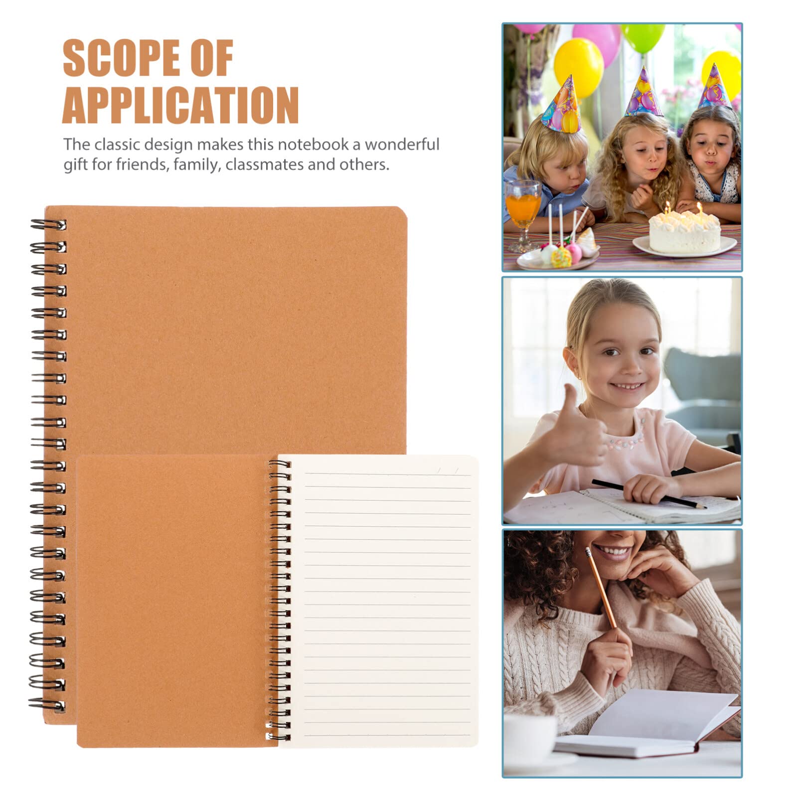 Operitacx 10pièces Lot de Carnets à Spirale Pages Blanches Bloc-notes pour Listes de Tâches Journal Vierge