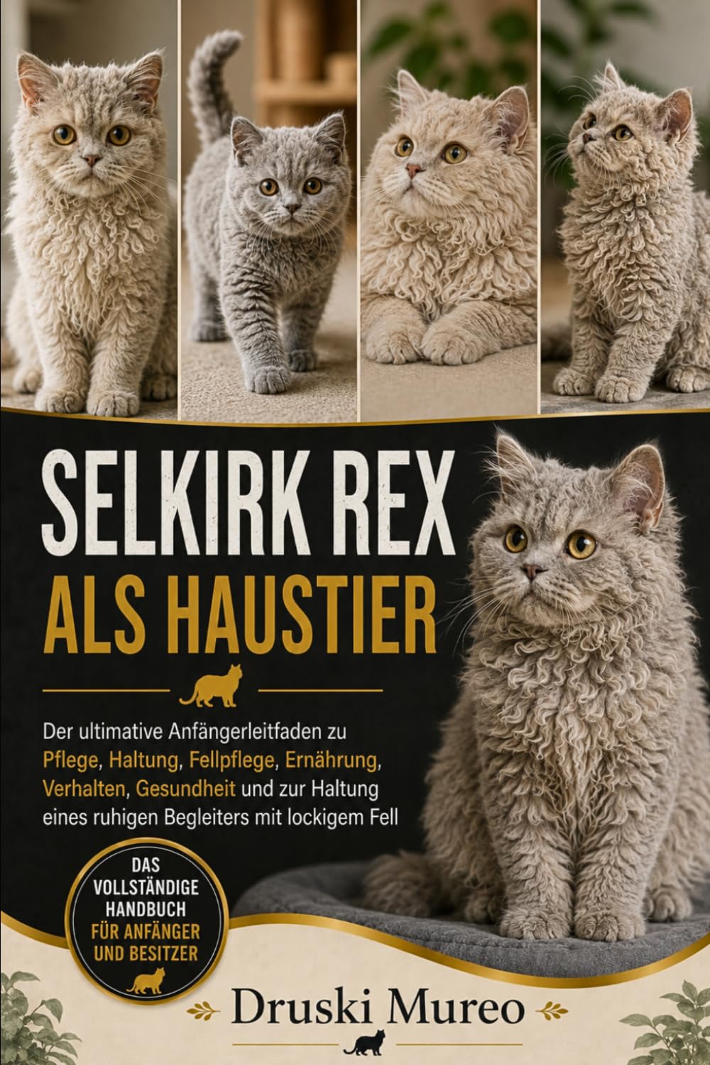 SELKIRK REX ALS HAUSTIER: Der ultimative Anfängerleitfaden zu Pflege, Haltung, Fellpflege, Ernährung, Verhalten, Gesundheit und zur Haltung eines ruhigen Begleiters mit lockigem Fell