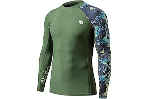 Men's UPF 50+ Rash Guard Long Sleeves - Dive into Comfort and Sun Protection