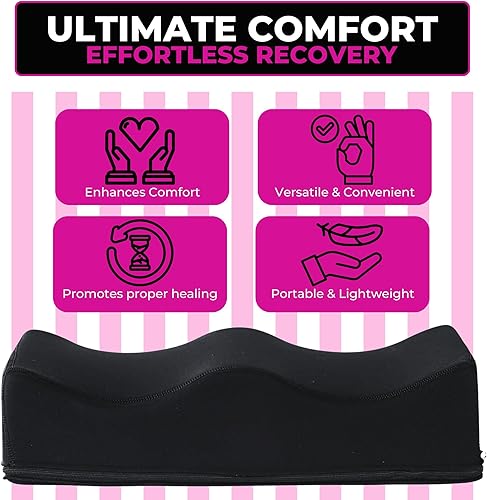 Miniatura 4 de BBL - Cojín de levantamiento después de la cirugía, suministros para después de la cirugía BBL con tablero de espuma Lipo para orinario femenino,