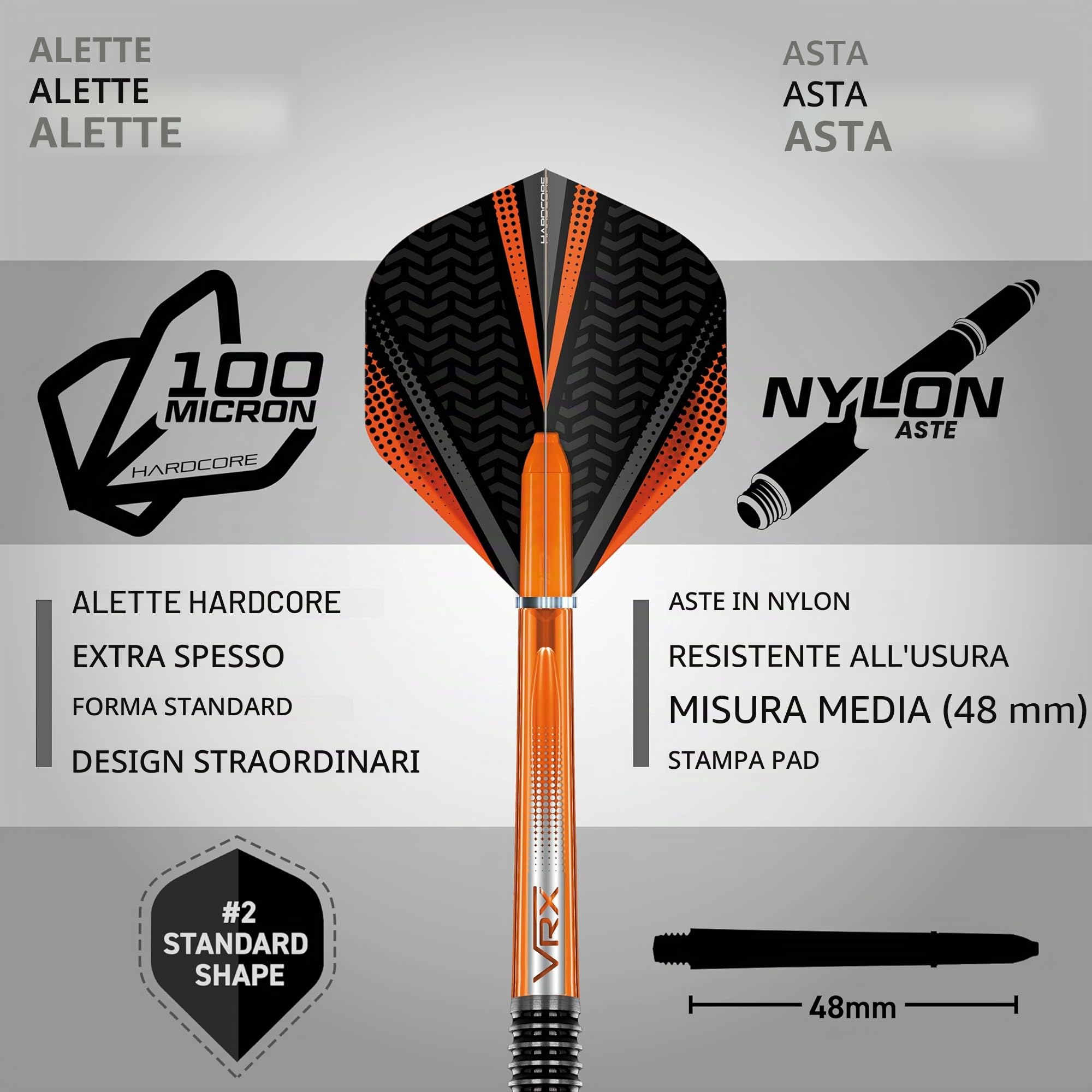 Red Dragon Amberjack Series Softip - Freccette Professionali da 18 Gram con Alette e fusti