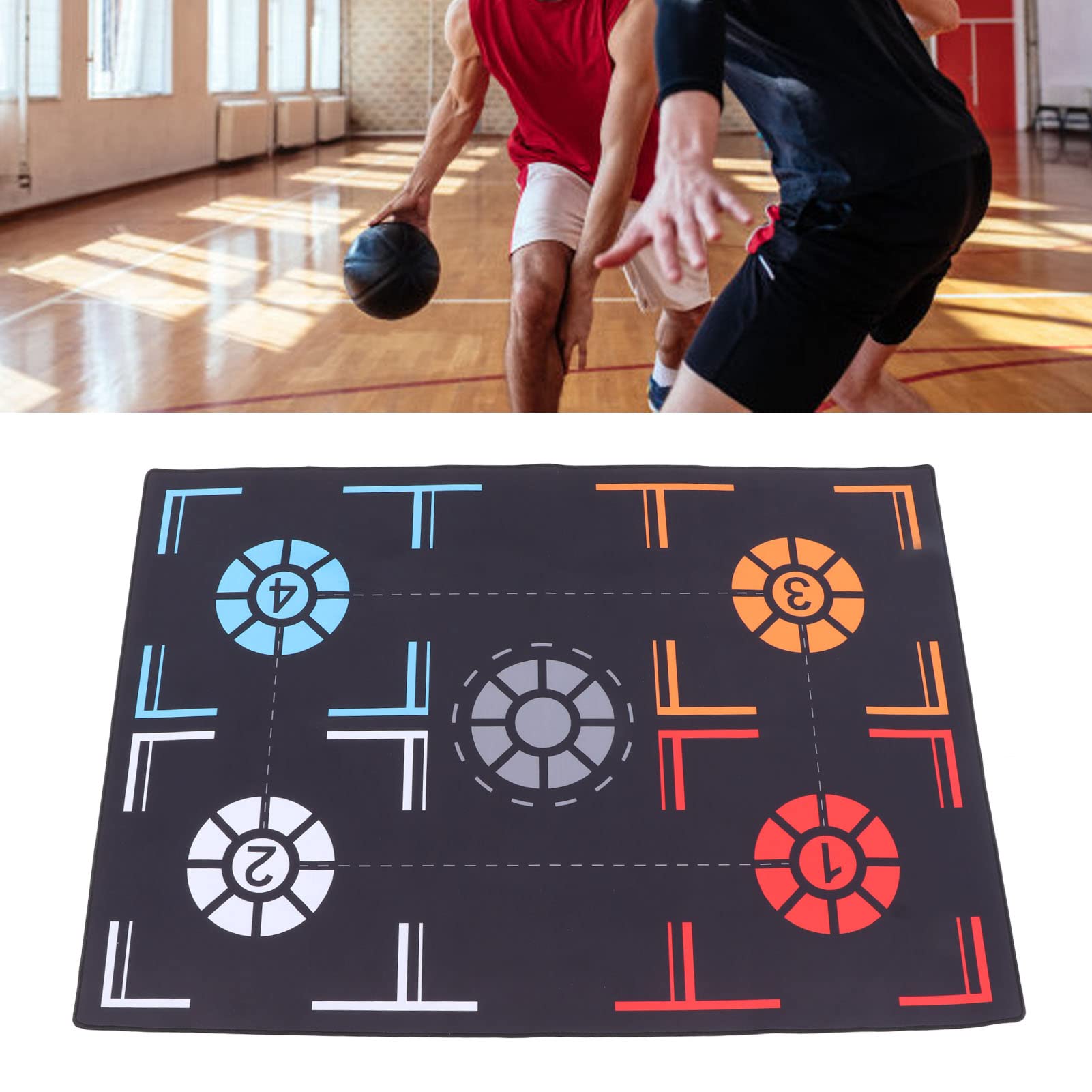 Tappetino Da Basket FARYODI – Antiscivolo, Grande 120×80 Cm, Per Allenamento A Casa E In Palestra