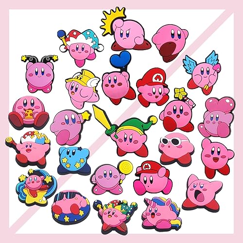 Miniatura 3 de 26 dijes de cocodrilo de videojuegos para niños y niñas de PVC lindos dijes de cocodrilo rosa de dibujos animados paquete de pines de cocodrilo para