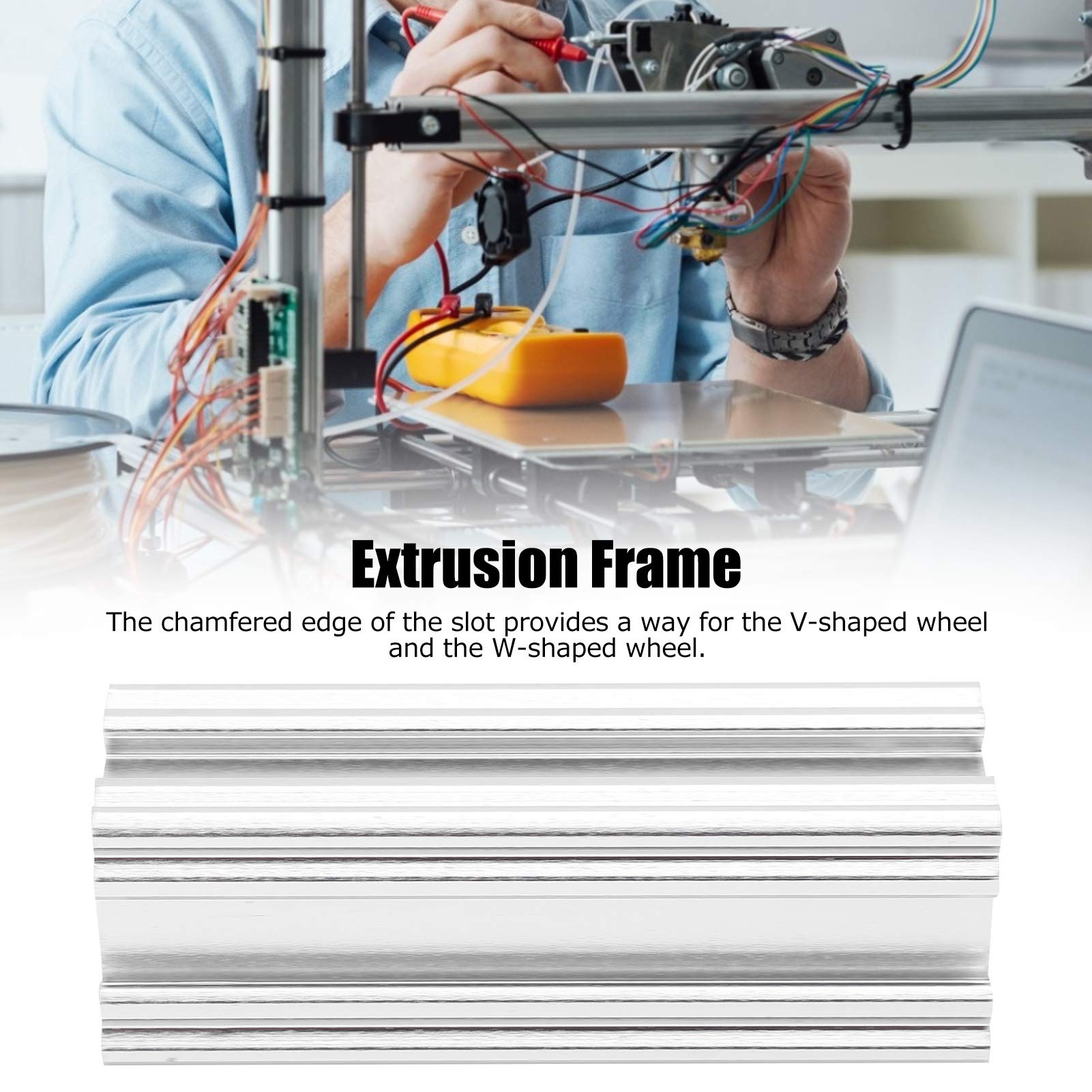 Buy Aluminum Linear Rail Beam, Extrusion Profile V Shaped Wheels W