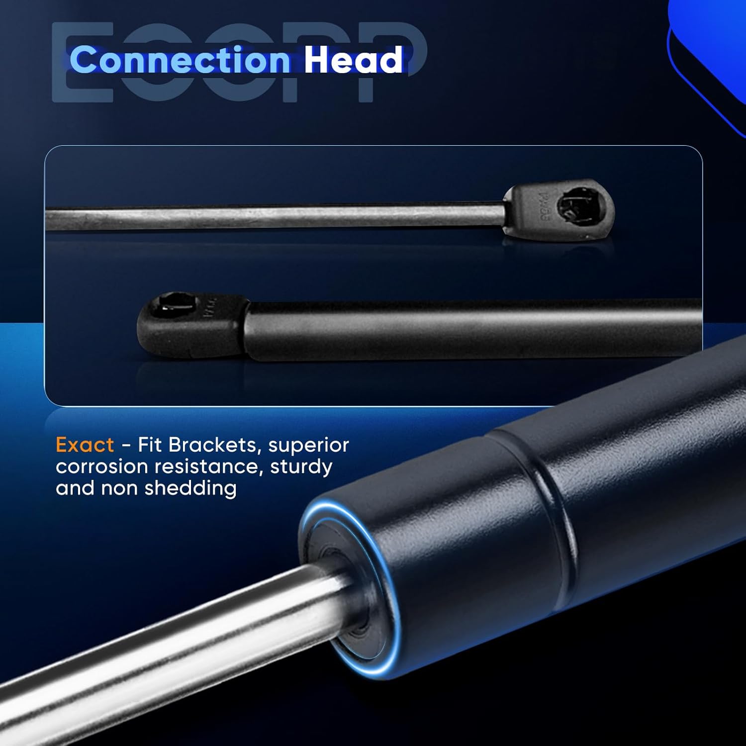 ECCPP Lift Support Replacement 2pcs Hood Struts Gas Springs Fit for Accord 2.3L 1998-2002,for Accord 3.0L 1998-2002