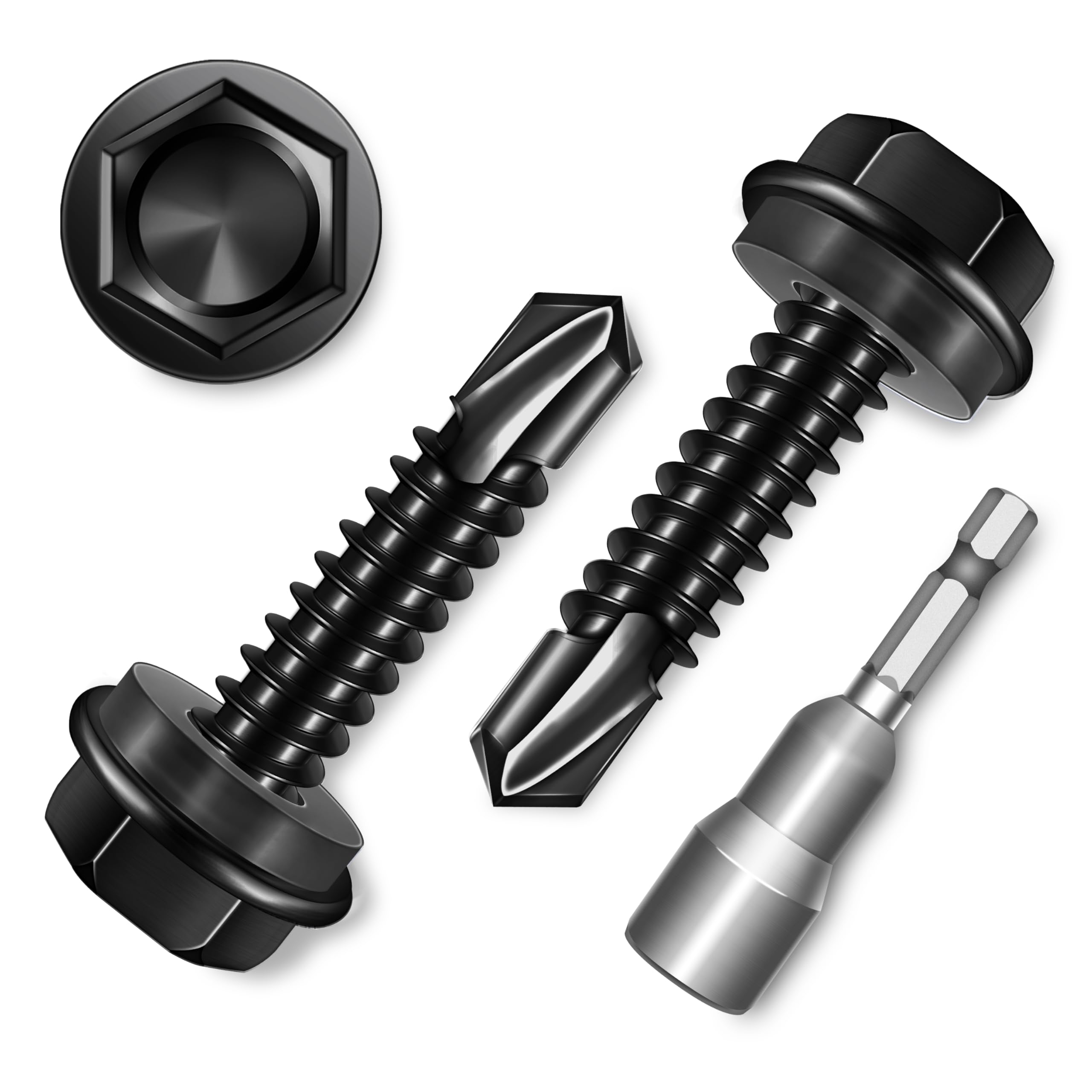 Sheet Metal Screws - 100 Stainless Steel Self Drilling -22 Sheet Metal Screws - 100 Stainless Steel Self Drilling -22
