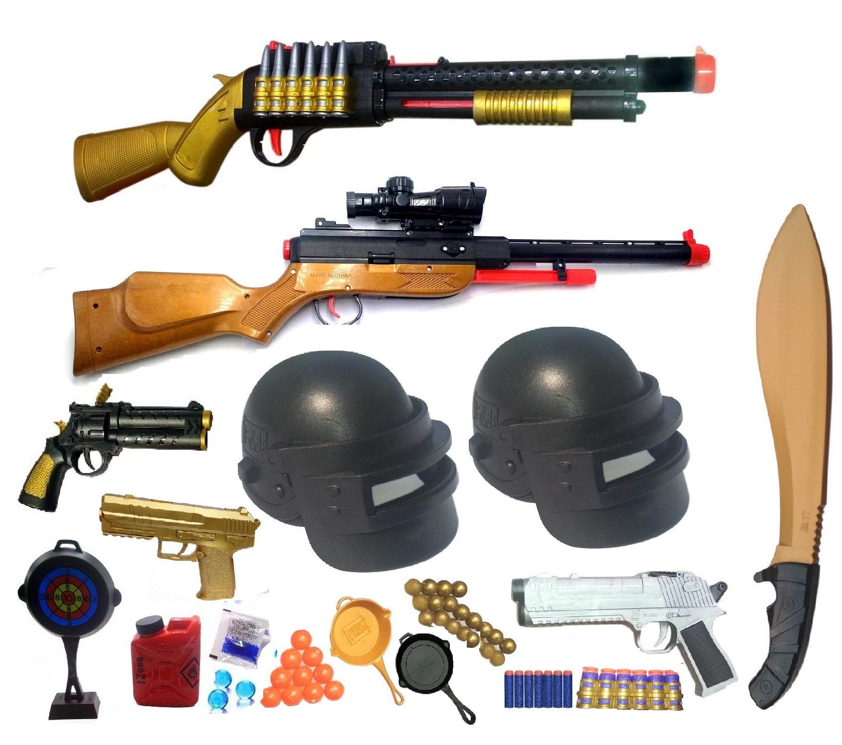 HALO NATION PUBG Battleground Accessories 15 Pcs War Essential Toys for Kids