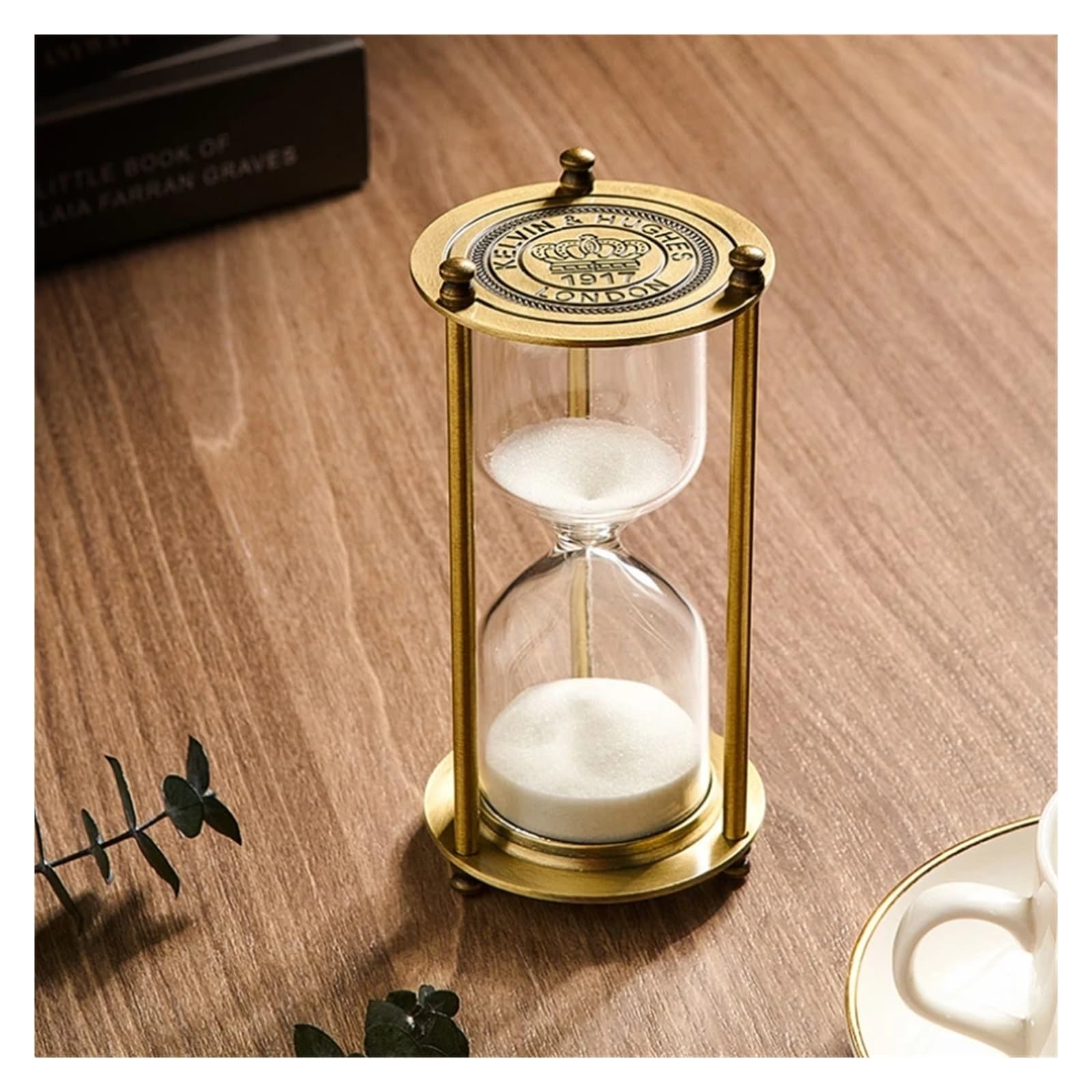 Sanduhr-Timer aus Metall und Glas