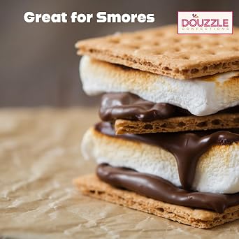 DOUzzle Kosher, Large Vanilla White Soft Marshmallows for Smores, Roasting, Campfires, Hot Chocolate & Baking, (8 OZ, 3 Pack), Nut Free, Gluten Free, Fat Free, Premium Fish Gelatin