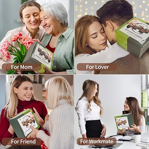 Miniatura 6 de Velas aromáticas para el hogar, paquete de 4 velas de 28 onzas, regalos para mujeres, velas grandes con aroma de soja, lavanda fresca rosa fresca,