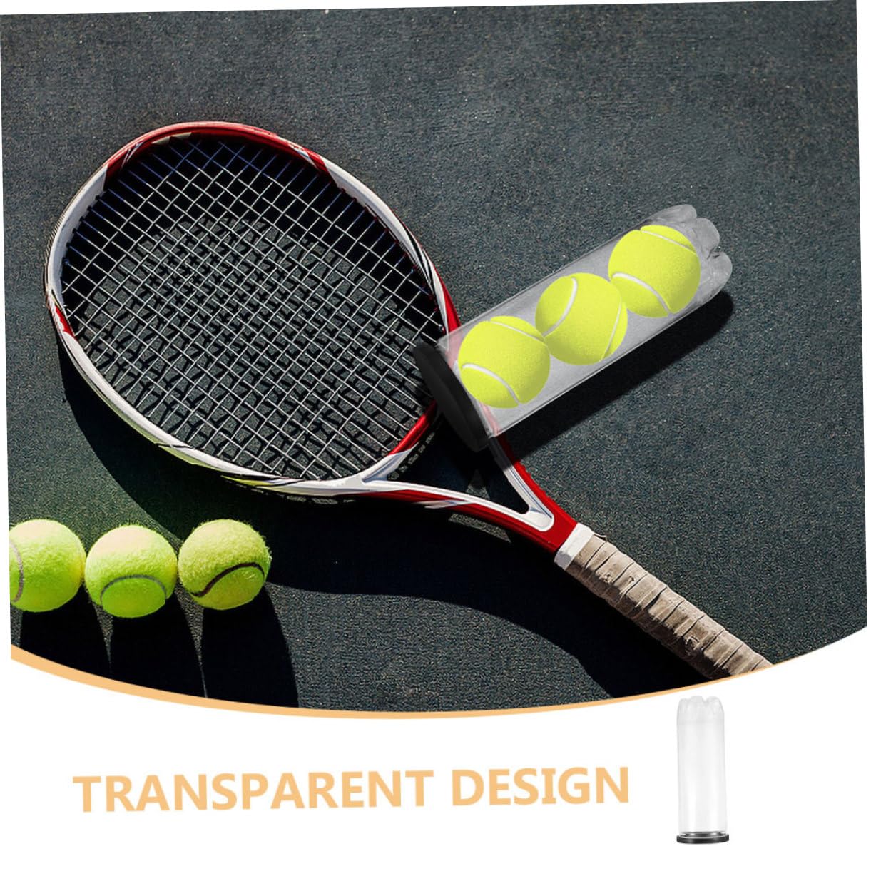 SUPVOX Cilindro de Tenis Caja de de Tenis Almacenamiento de de Tenis contenedor de Tenis Resistente Desgaste práctico Soporte para Bolas de polivinilo