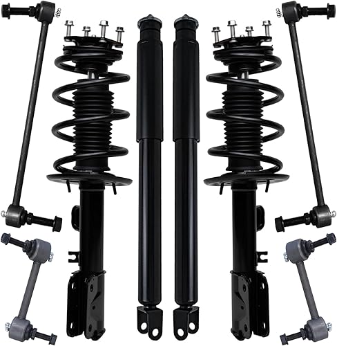 Miniatura 375 de Detroit Axle - Kit de puntales delanteros de 6 piezas para Chevrolet Aveo Aveo5 Pontiac G3 Wave, barra estabilizadora, varillas de acoplamiento