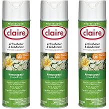 Claire CL1307 Lemongrass Air Freshener & Deodorizer 3 Pack
