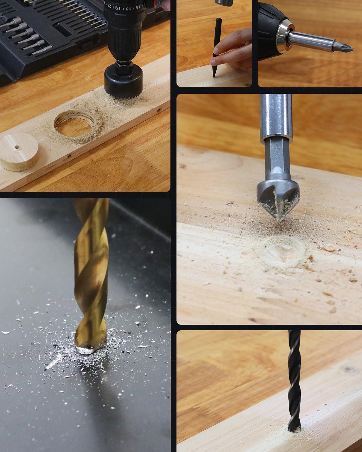 KingTool Drill Bit Set - 418 PCS Drill Bits, Drill Set & Drill Bit for Wood, Metal, Masonry, Cement, Screwdriver Bit Set Combo Kit Perfect for DIY Projects and Home Repairs