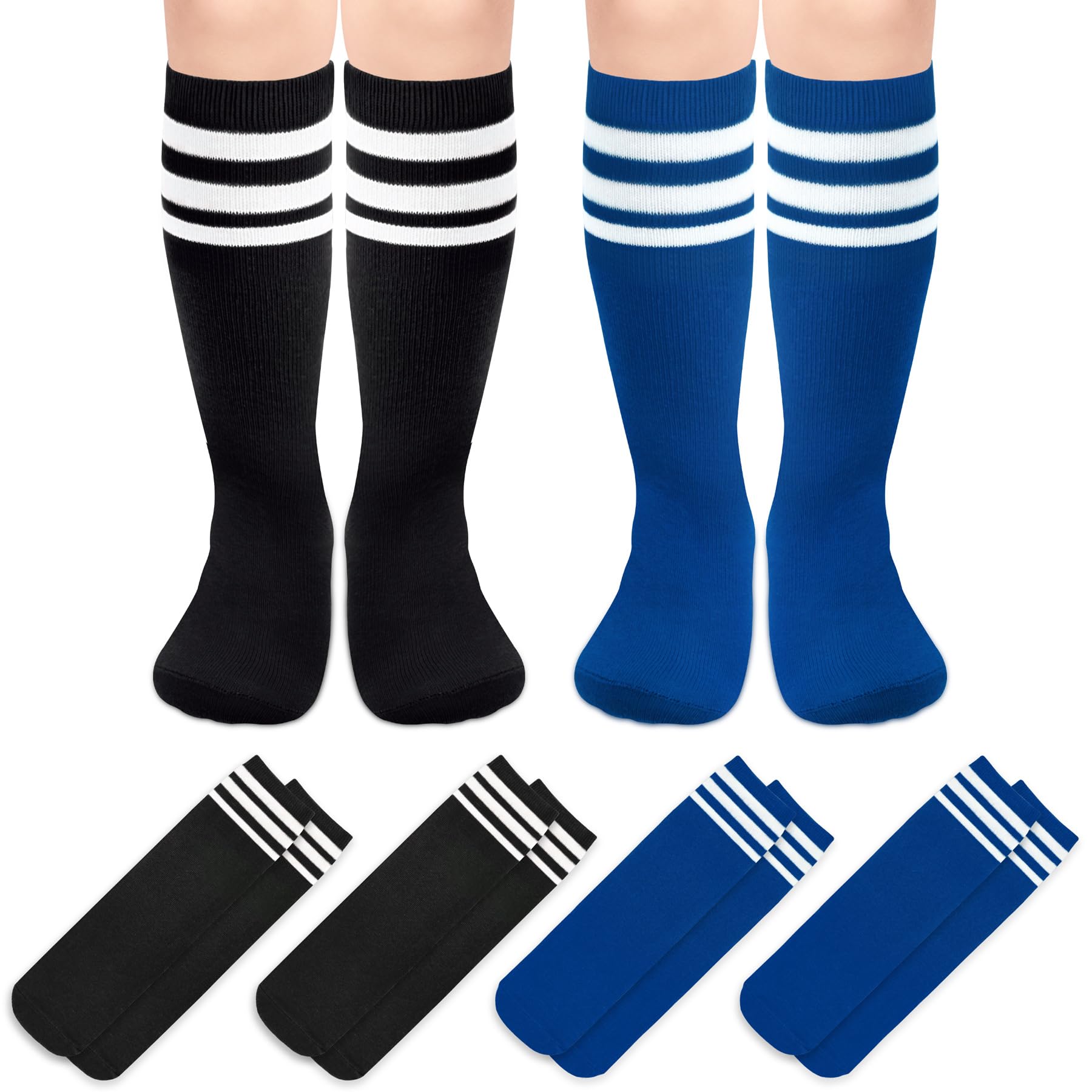 Olreco Toddler Soccer Socks Kids Baseball Socks Youth Softball Sock for Girls Boys Football Sock Boys Athletic Accessories