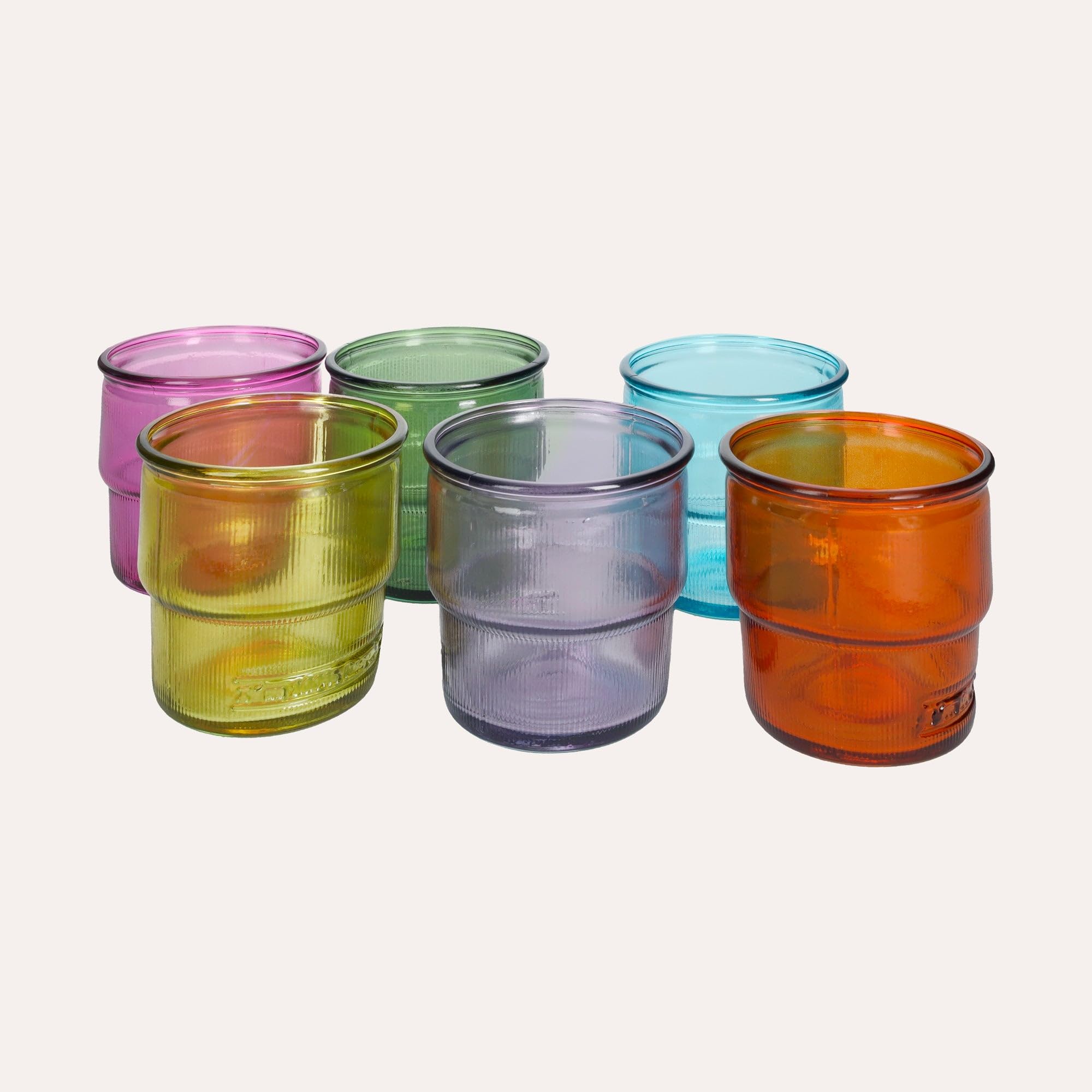Keyhomestore- Set 6 Glaesern, verschieden Farben