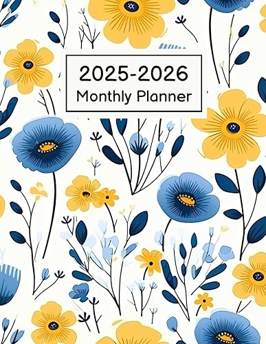 2025-2026 Monthly Planner: Two Year (January 2025 - December 2026) with Holidays and Inspirational Quotes