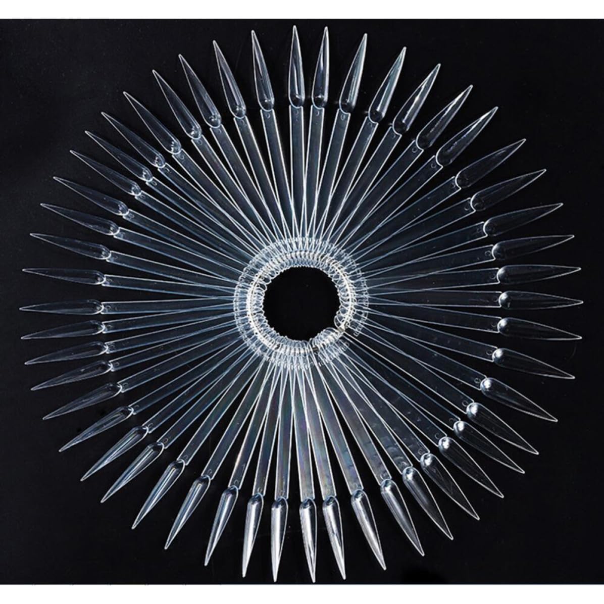 Nail Practice Tips 100pcs Fan Shaped Display Board