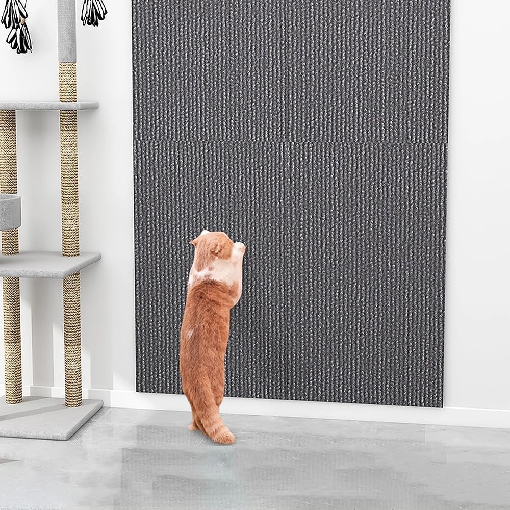 Cat Scratcher Mat for Couch, Wall, Doors & Furniture Protection,Dark Gray