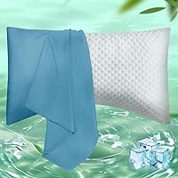 Vista 21 de Fundas de Almohada Tamaño Estándar Paquete de 2, Fundas de Almohada de Viscosa Refrescante con Cierre de Sobre, Fundas de Almohada Frescas