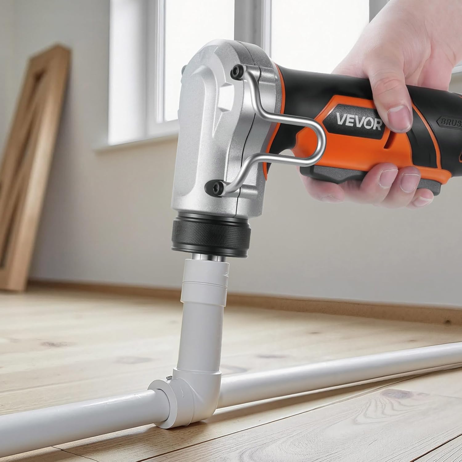 VEVOR Cordless Tube Expander, 20V Max Electric Tubing Expansion Tool for 1/2, 3/4, 1 PEX-A Pipes, 22000RPM Pipe Expander with 3 Expanding Head, 2pcs 2AH Battery, Fast Charger & Carrying Case